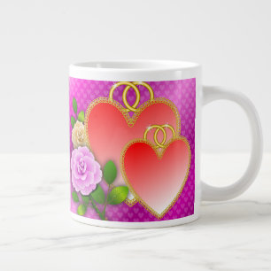 Love Hearts Valentine's Day-20362 Large Coffee Mug