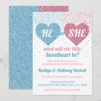 Love Hearts Valentine's Day Gender Reveal Party