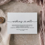 Love Hearts Wedding Wishing Well Enclosure Card<br><div class="desc">This love hearts wedding wishing well enclosure card is perfect for a rustic wedding. The romantic minimalist design features a sweet and simple heart calligraphy font. Personalize this invitation enclosure card with your names,  and a short wishing well poem.</div>