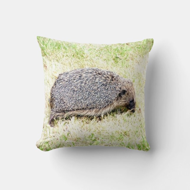 Love Hedgehogs Throw Pillow (Front)