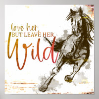 Love Her but Leave Her Wild Horse Sketch