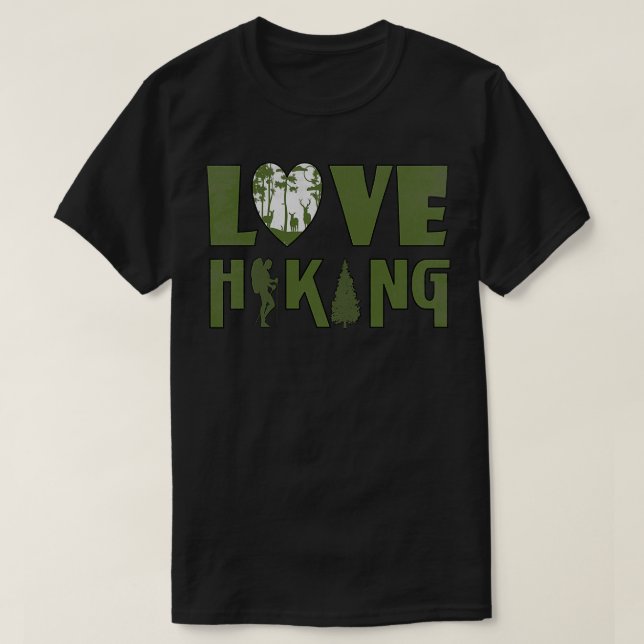 Love Hiking T-Shirt (Design Front)