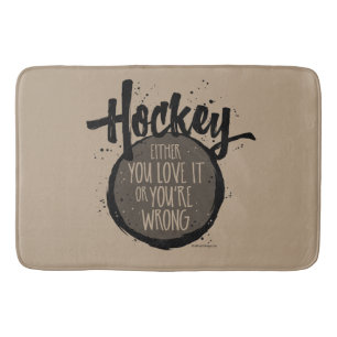 Love Hockey Bath Mat