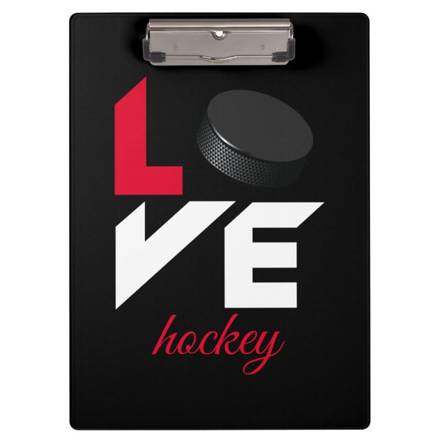 Love hockey clipboard (Front)