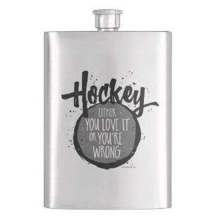 Love Hockey Flask
