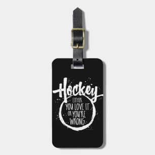 Love Hockey Luggage Tag