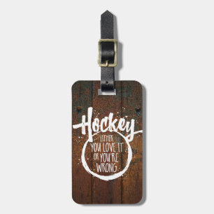 Love Hockey Luggage Tag