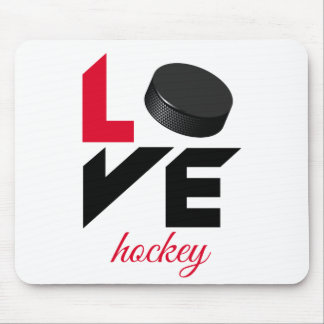 Love hockey mouse pad