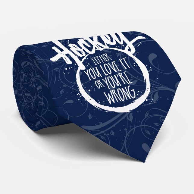Love Hockey Tie (Rolled)
