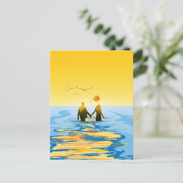 Love Holiday Postcard (Standing Front)