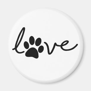 Love. Honden of katten poten. Dierendag. Magnet
