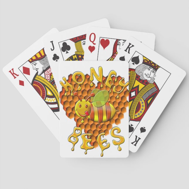 love honey bees playing cards (Back)