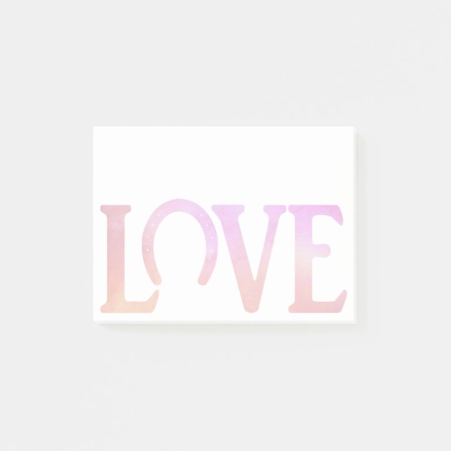 Love Hoof Red Post-it Notes (Front)