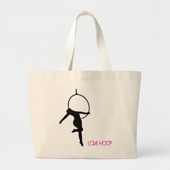 LOVE HOOP Aerial Hoop / Lyra Silhouette Dance Bag (Front)