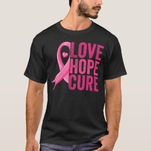 Love Hope Cure Breast Cancer Awareness Month T-Shirt