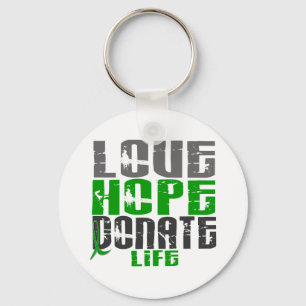 LOVE HOPE DONATE LIFE T-Shirts, Gifts, & Apparel Keychain