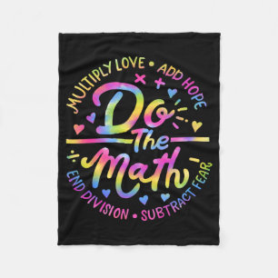 Love Hope Fear Do The Math Test Day Staar Testing  Fleece Blanket