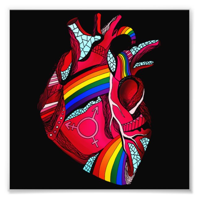 Love Hope Kindness Equality Inclusion Diversity Pe Photo Print (Front)