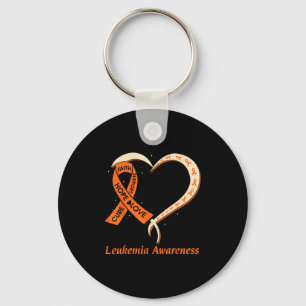 Love Hope Support Leukaemia Cancer Awareness Orang Keychain