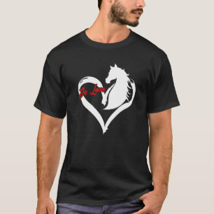 Love Horse Graphic Horse Lover Equestrian Rider Ho T-Shirt