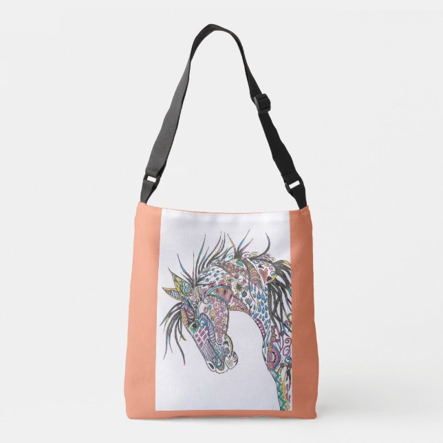 Love Horses cross body bag (Back)