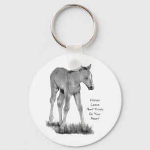 Love Horses: Hoofprints On Your Heart: Pencil Keychain
