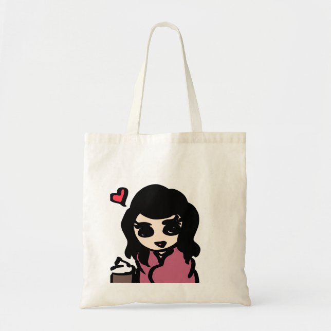 Love hot chocolate tote bag (Front)