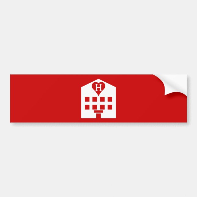 Love Hotel Japanese Emoji Bumper Sticker (Front)