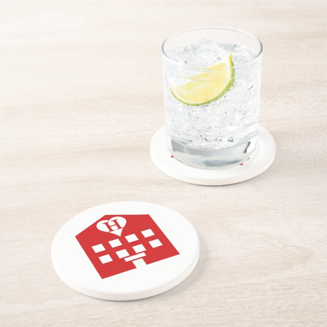Love Hotel Japanese Emoji Coaster (Side)