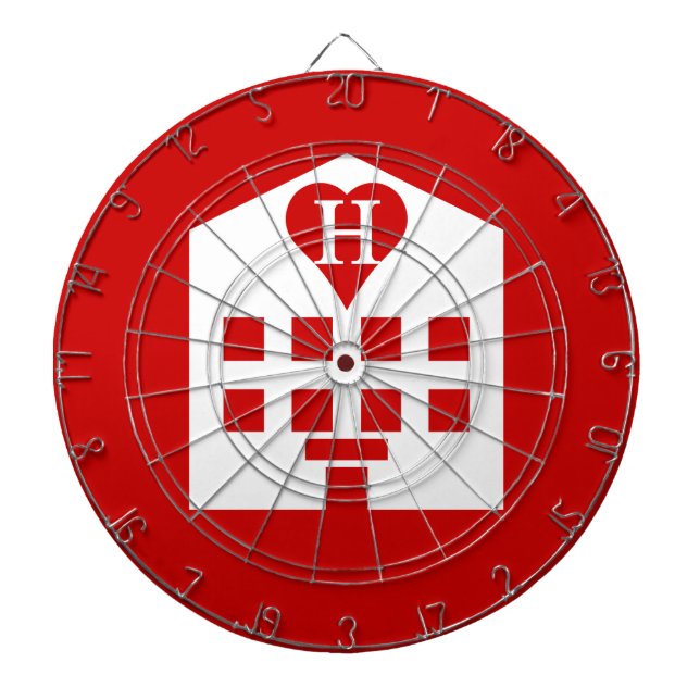 Love Hotel Japanese Emoji Dartboard (Front)