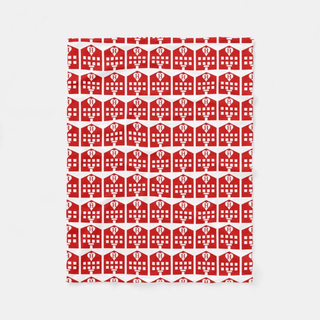 Love Hotel Japanese Emoji Fleece Blanket (Front)