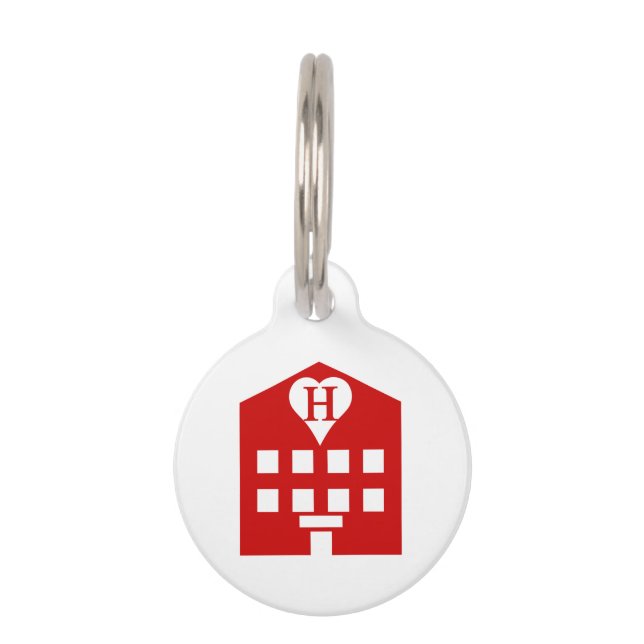 Love Hotel Japanese Emoji Pet Tag (Front)