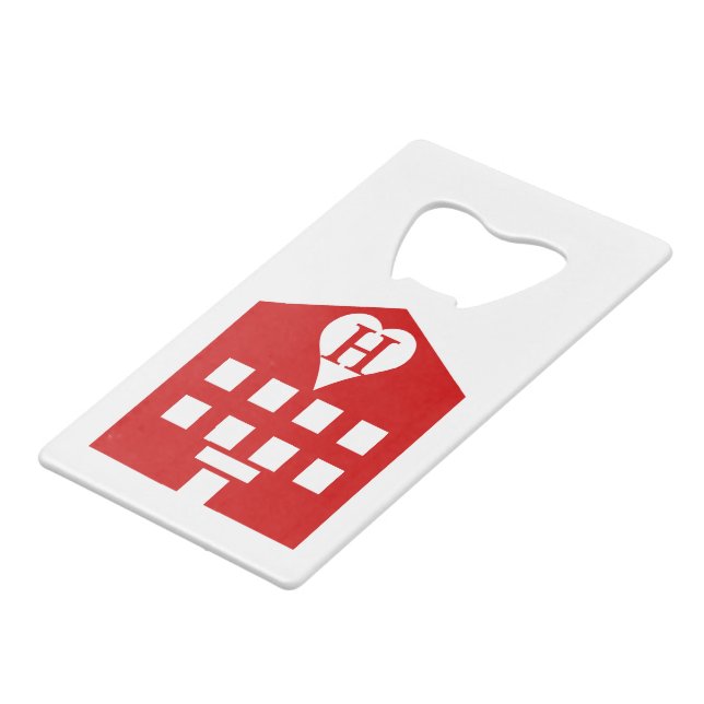 Love Hotel Japanese Emoji Wallet Bottle Opener (Front Angled)