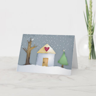 love house home garden Christmas card
