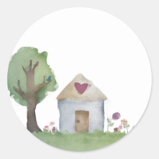 love house home garden gift packaging stickers