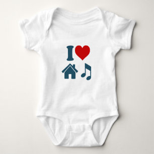 Love House Music Baby Bodysuit