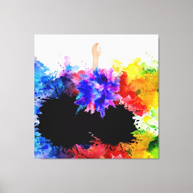 Love humanity will not perish modern art 1. canvas print (Front)