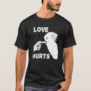 Love Hurts Umbrella Cockatoo Parrot Premium T-Shirt