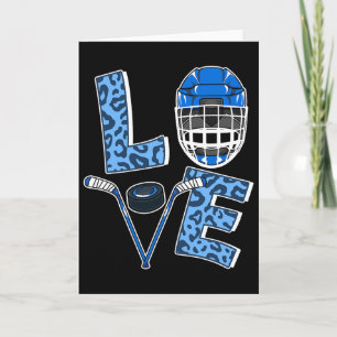 Love Ice Hockey Cheetah Girls Hockey Womens Ice Ho Card