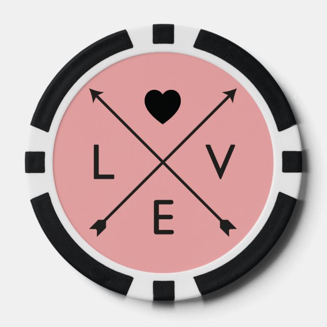 Love II Poker Chips (Front)
