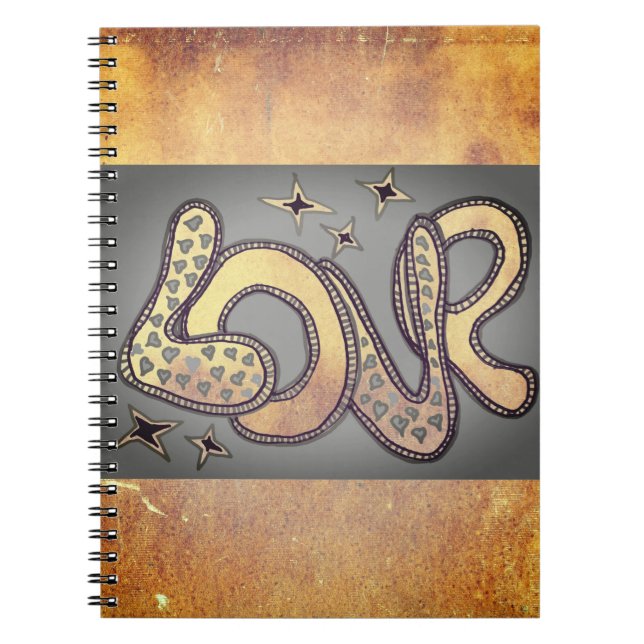 Love in 1960s style notebook (Front)