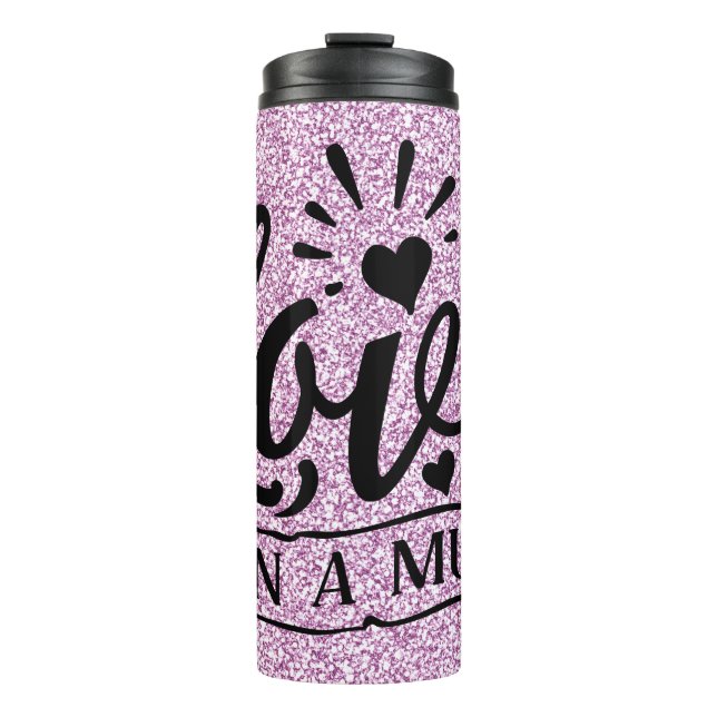 Love In A Mug With Hearts (Front)