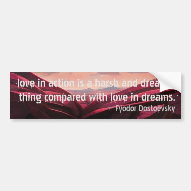 Love in action bumper sticker (Front)