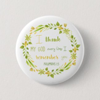 love in action romans 12:9 christian verse 2 inch round button