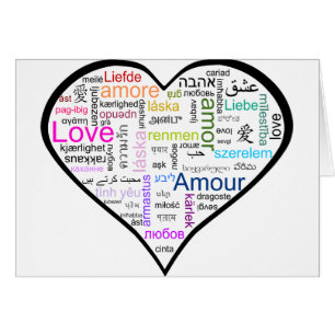 Love in all languages Heart