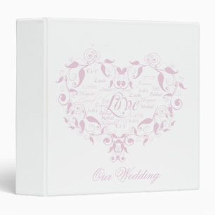 Love in any Language in Petal Pink Binder