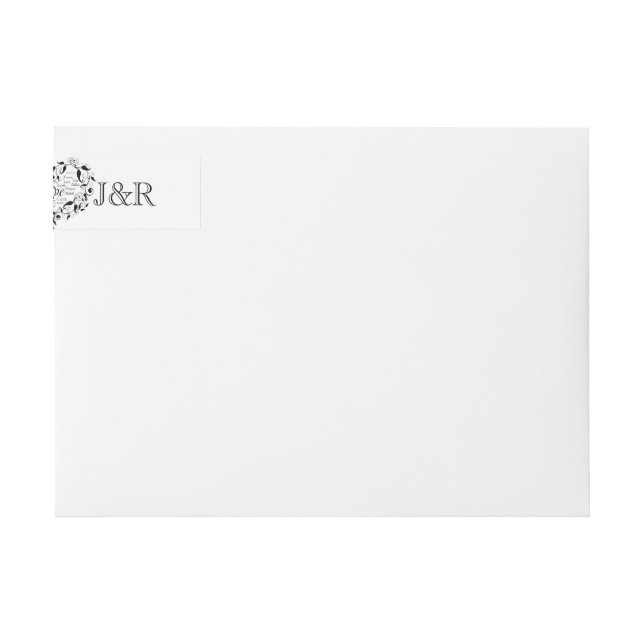 Love in any Language Wedding Wrap Around Label (Front)