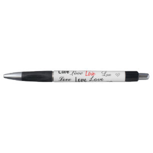 Love in black and white pen