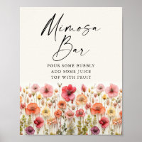 Love in Bloom Bridal Mimosa Sign