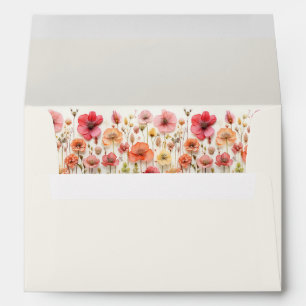Love In Bloom Bridal Shower Gift Registry Card Envelope